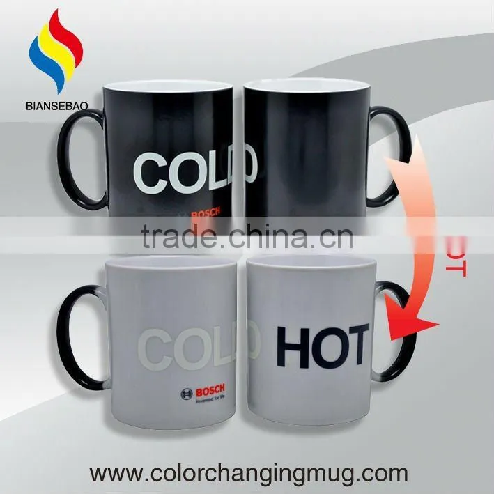Promotion Ceramic Item Mug Cup With Color Changing Printing