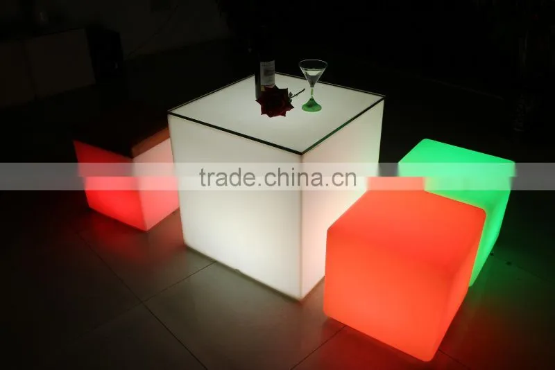 2014 NEW model cheap wire LED white coffee table