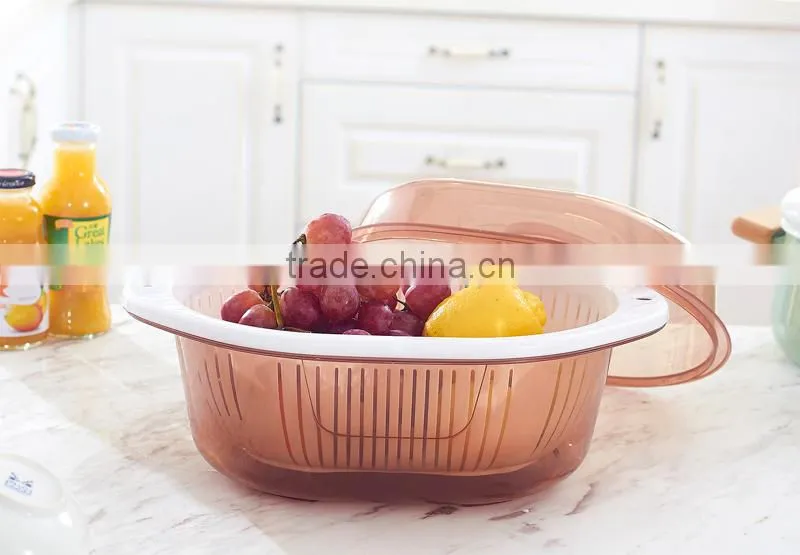 Kitchen Vegetable and Fruit Plastic Draining Basket Drain Basket