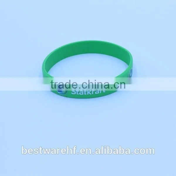 1/2 inch kids size CMYK print silicone bands