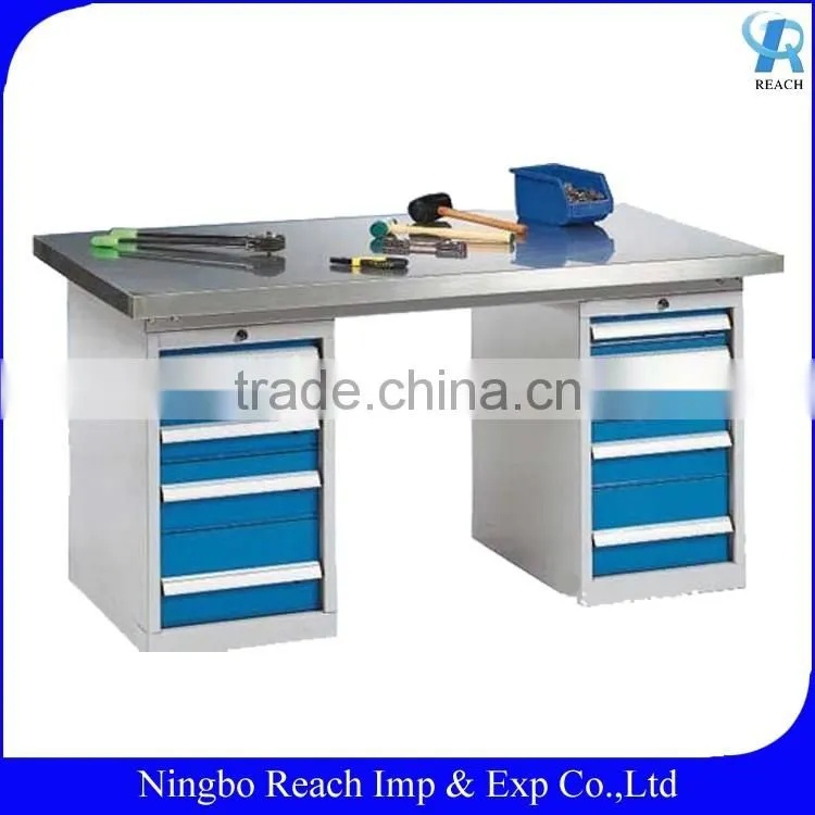Heavy Duty Antistatic Steel Workbench / Work Table for factories