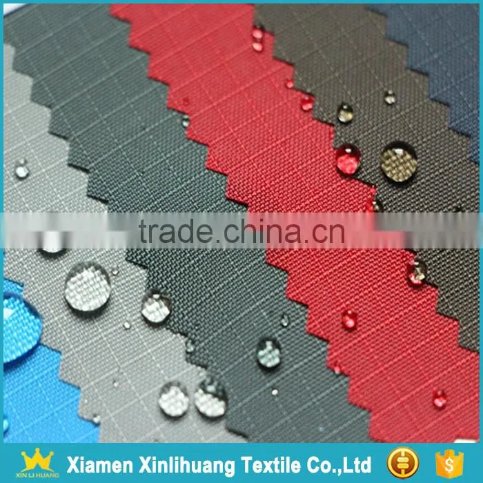 Top Quality Widely Used 210D PU Coated Waterproof 100% Nylon Ripstop Fabric