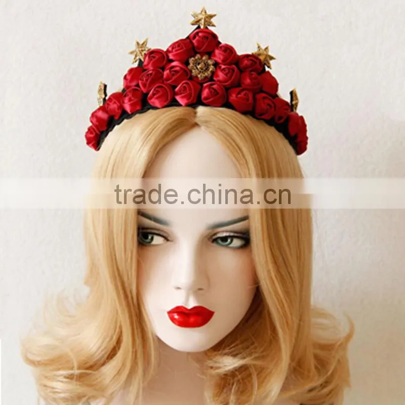 Fashion holiday hair bands Elastic beach style starfish&shell flower hair hoop women flower hair accessory jewelry