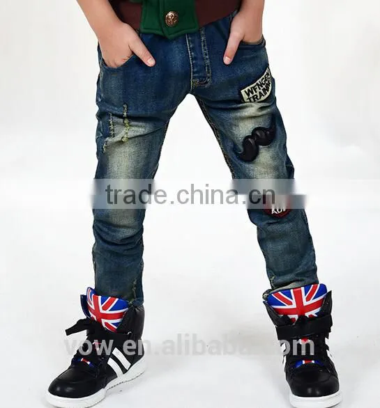 China custom kids jeans latest designer kids jeans