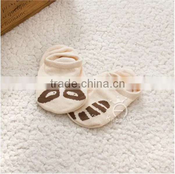 cute animal baby cotton socks, silicone print baby socks