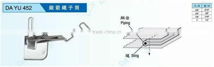 Folder/binder sewing machine part DA YU 452