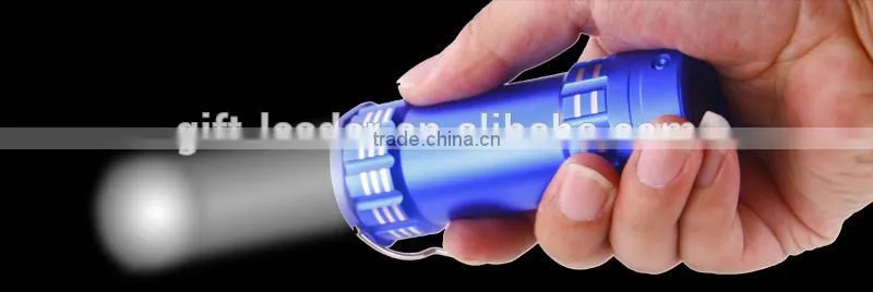 High Power AAA Battery Portable Mini Colorful 9 Led Flashlight