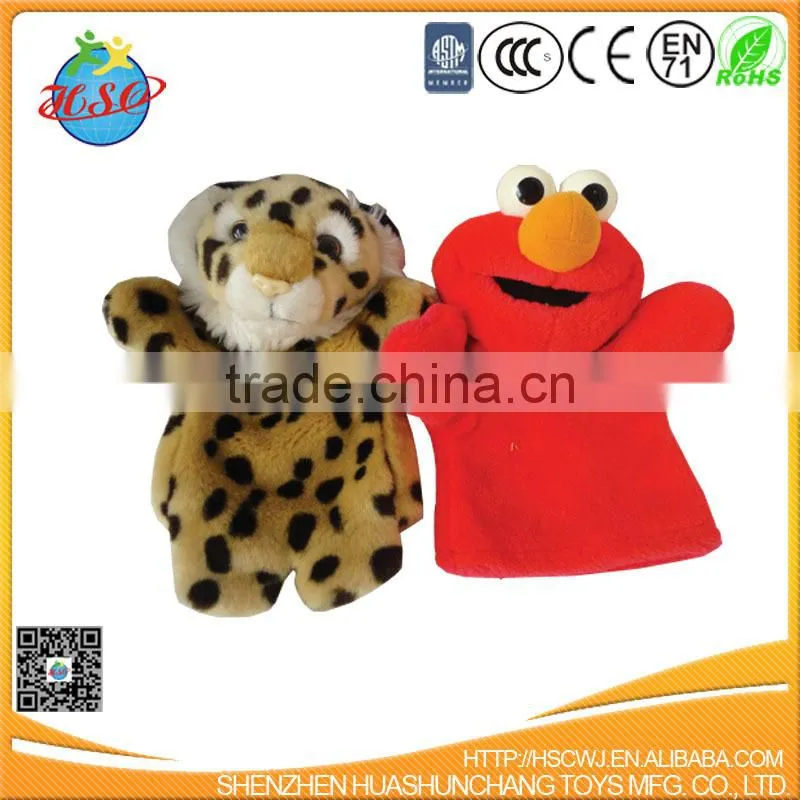 11" Handmade Cuddly Softy Velour Plush Cute Green Grog Hand Puppet Toy for Kid Play