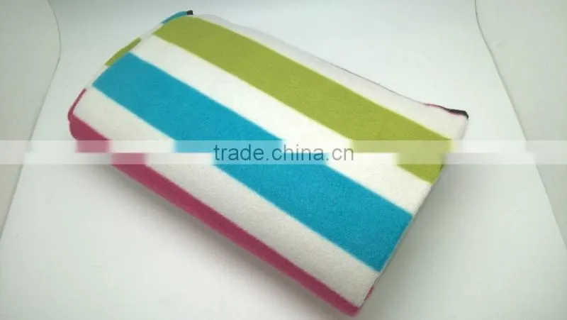 Polar fleece rainbow printed picnic blanket
