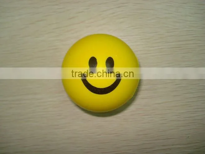 smile face pu stress ball