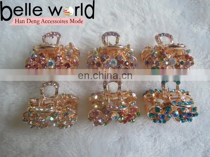 Elegant Bridal Hair Accessory Rhinestone Mini Hair Claw Clip