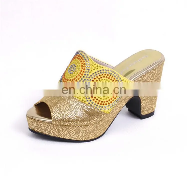 Italian rhinestone sandal shoes(ZD-HS102)