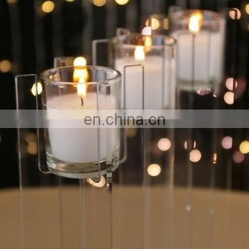 Customized unique acrylic candle holder