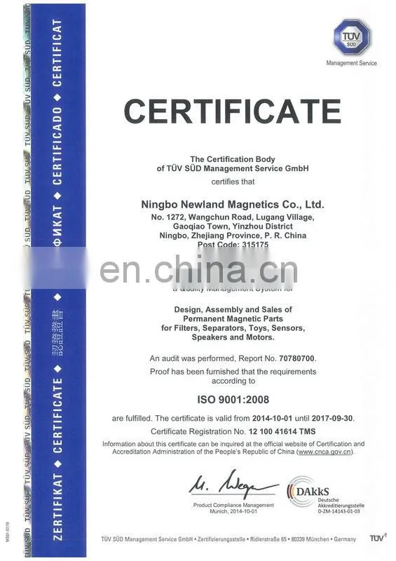D50 permenent holding magnet with strong pull force over 100kg