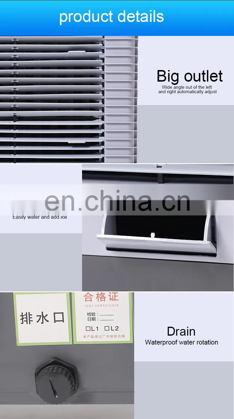 Hot sale small air cooler remote control timing fan portable evaporative water coolers