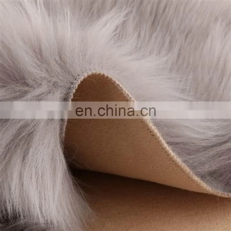 Round Artificial fur carpet for household