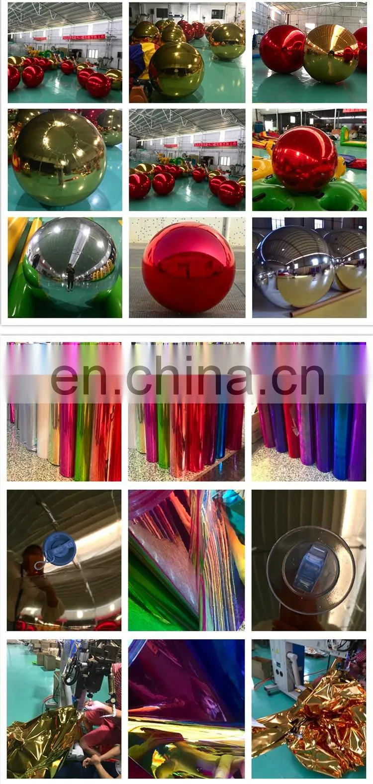 Good Price Colorful PVC Inflatable Reflective Ball Inflatable Christmas Mirror Sphere For Events Advertising Christmas Sale