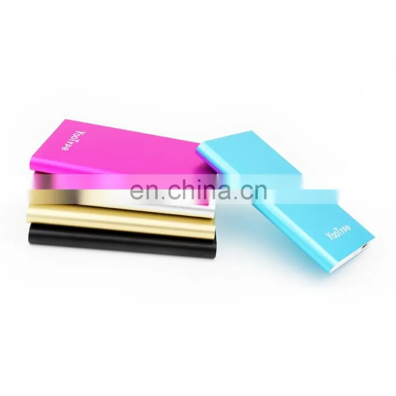 blue 5V 1A usb polymer battery mobile power bank charger box for smart phone