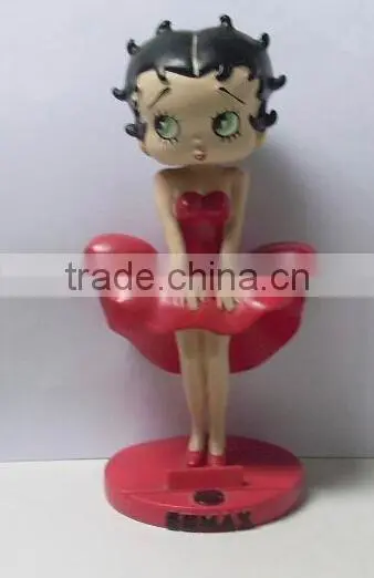 Custom Naughty Sports Betty Boop with Football Figurines