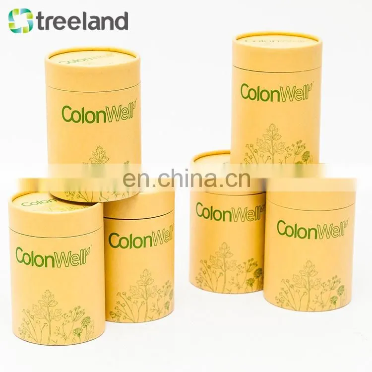 recyclable kraft paper tubes food paper tube for protein powder