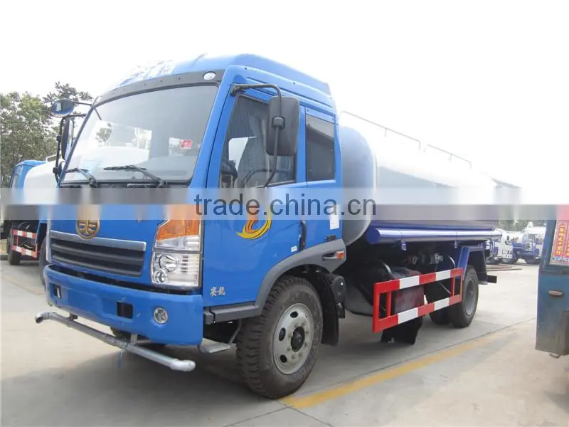 10000 liter FAW water tank vehicle