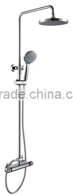 Simple Sliding Rail Bath Shower Set With Mixer