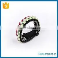 New product 550 paracord survival bracelet printing logo wholesale