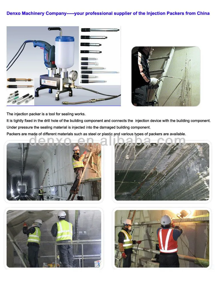 Injection Packer without nipple for PU Grouting