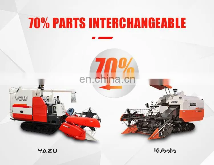 With mechanical and hydraulic gearbox rice paddy reaper harvester