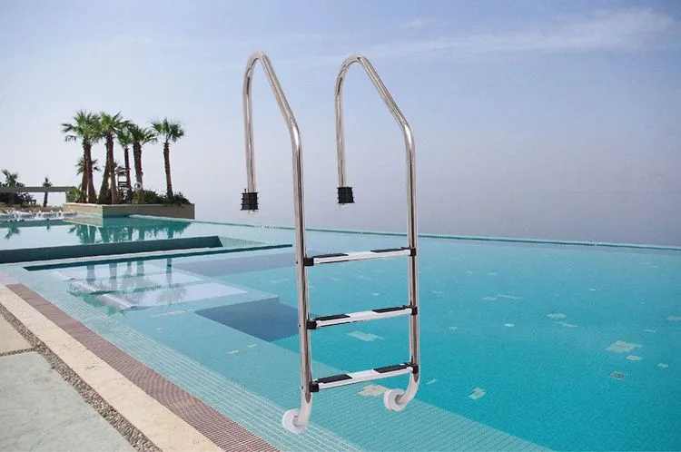 KASDALY 304 2 Steps Stainless Steel Swimming Pool Ladder SF215
