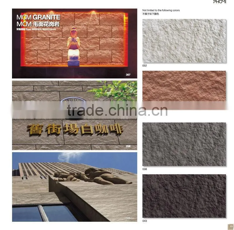 Flexible clay China supplier Unique exterior and interior decorative granite for wall