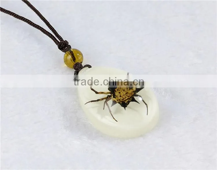 Real insect flower sea life embedded Wholesale fashion women necklace