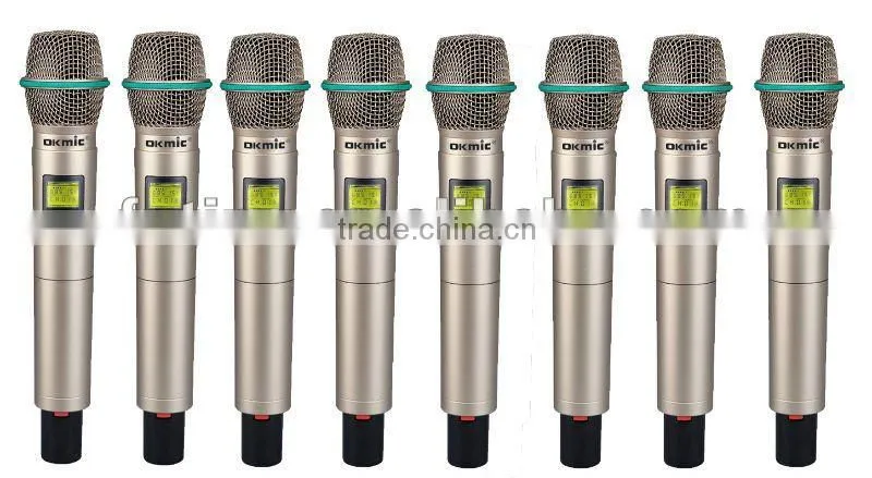 OK-8 UHF/PLL 8 Channel wirelesss microphone system