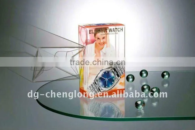 transparent PVC, PET cosmetic packing box plastic box