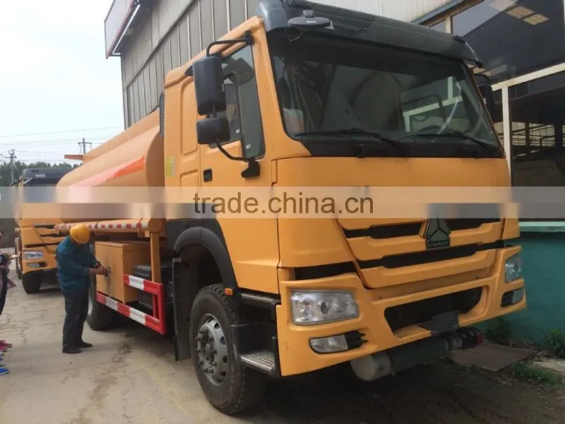 howo 4*2 8cbm oil tank truck fuel tanker