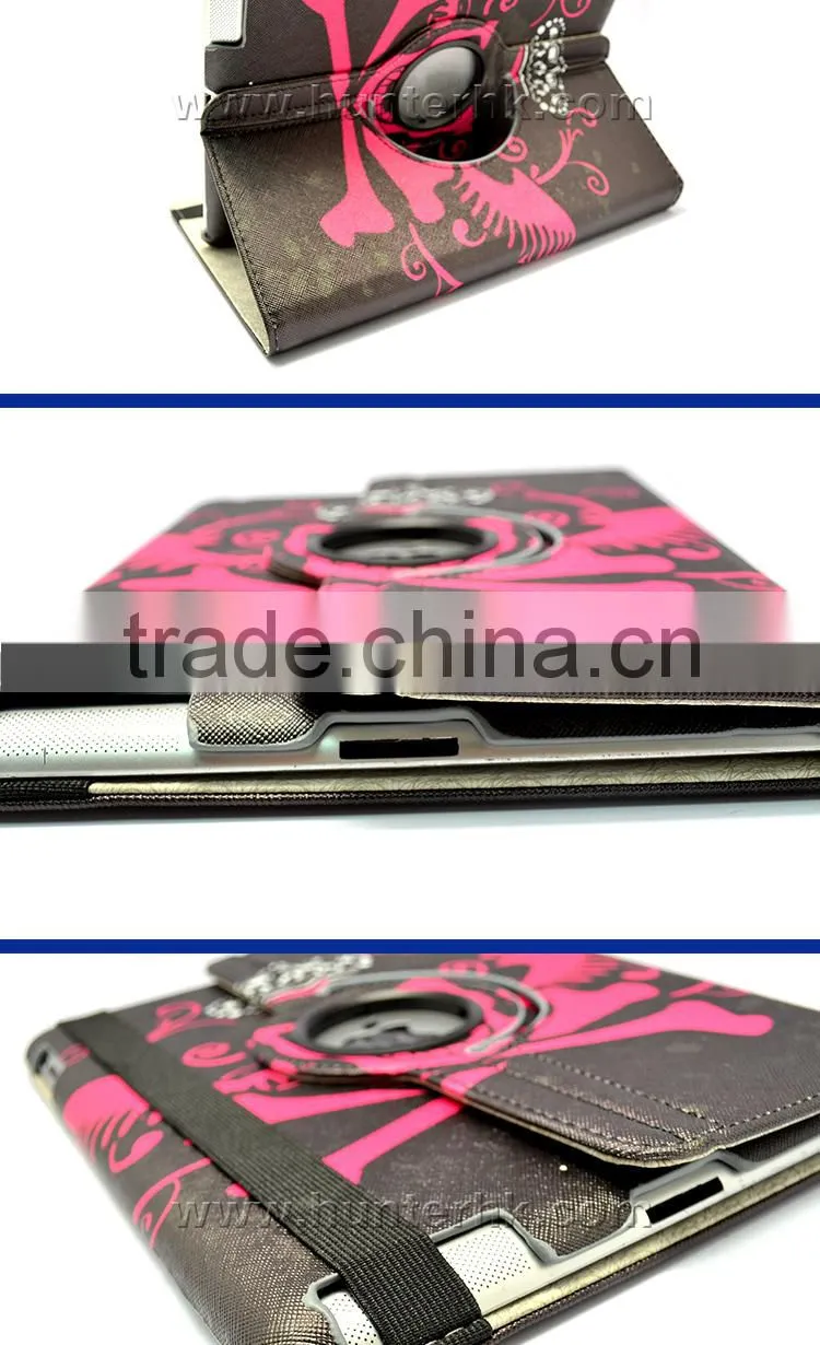 Stylish Printed Skull Design Tablet Case For iPad 3