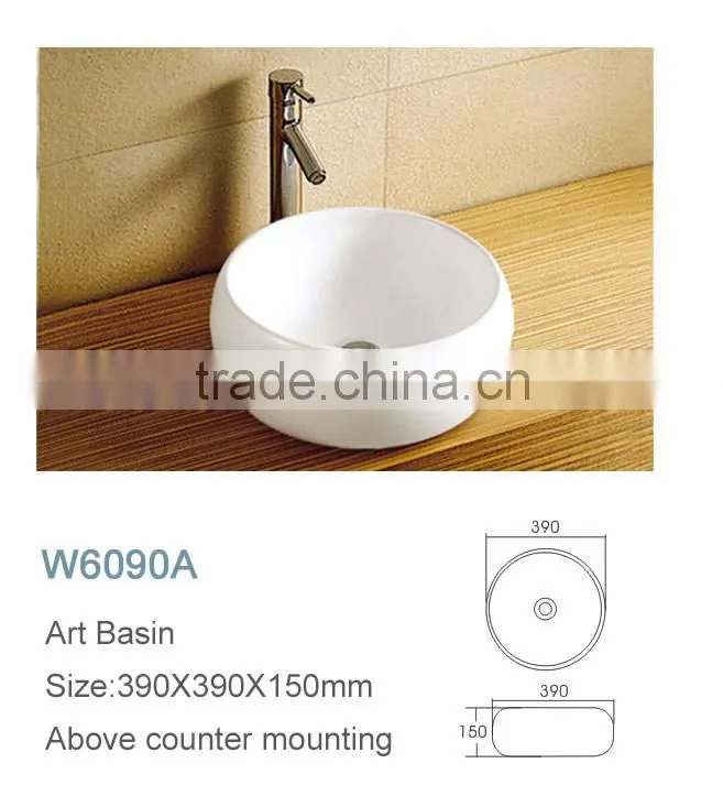 Alibaba china hot sale bathroom countertops ceramic basin