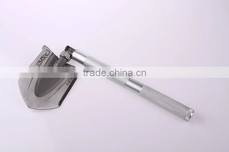 Aluminum handle steel holder mini shovel for travel camping use
