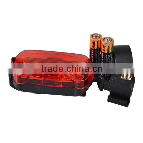 Plastic Front Bicycle Lamp 5LED 4*AAA Bicycle Lamp