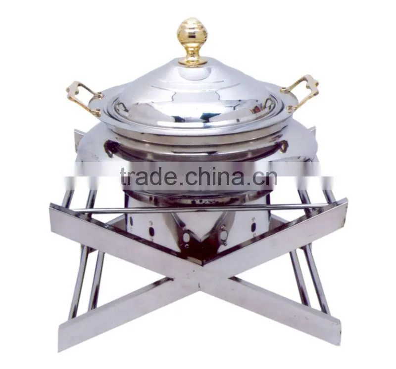 Steel Cheffing Dish, Wedding & Party utensils, food serving dish, hot keeping dish, Catering item, Hotel & Restaurant utensils
