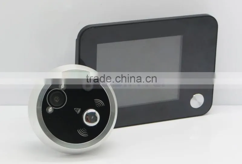 Home Security 4.3'' LCD Display Digital Peephole Viewer Photo Video Door IR Camera