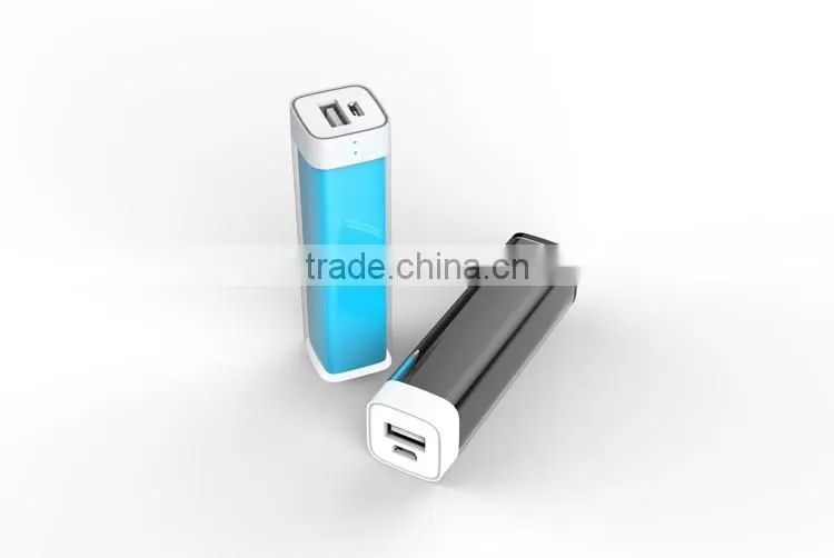 Mini 2600mAh External Battery Pack Compact "Lipstick" Size USB Universal Portable Power Bank Charger