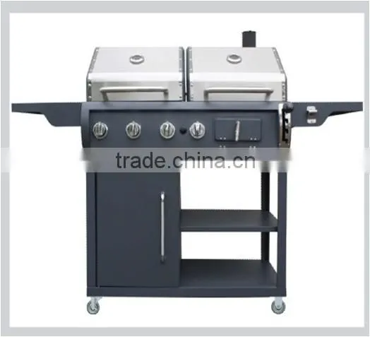Deluxe Professional Gas & Charcoal Combinationed Grill GB-6105