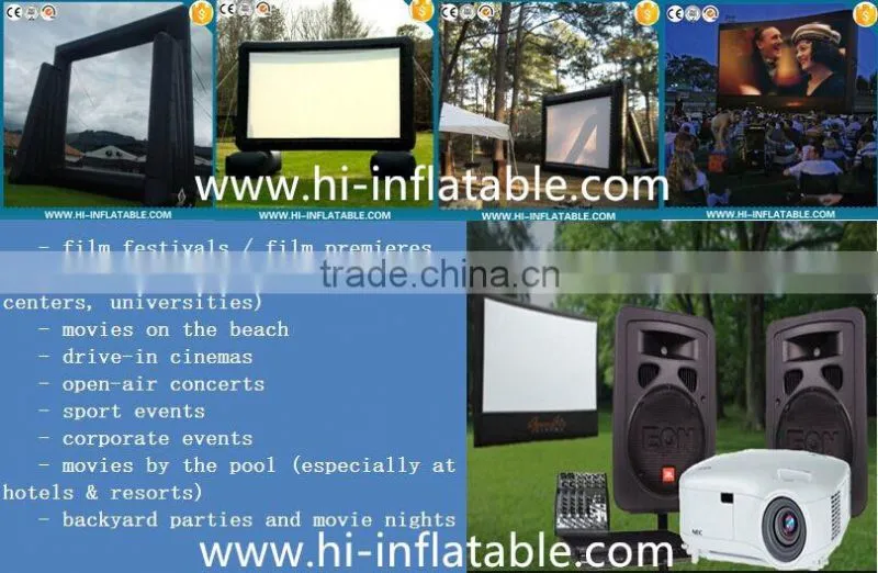 Outdoor inflatable movie screen, inflatable film screen No. 045 for sale