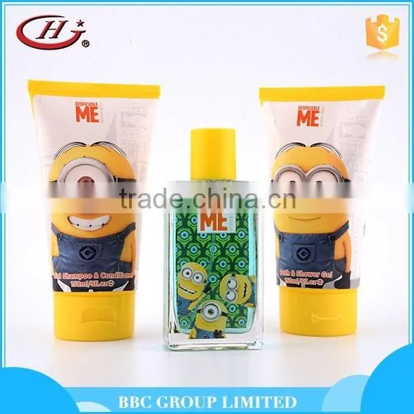 BBC Minons Gift Sets OEM 003 OEM kids cartoon mild bath set with shower gel and private label shampoo
