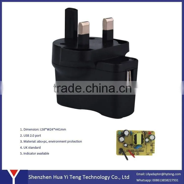 Standard Grounding and Commercial Application Shaver Travel Adapter Plug