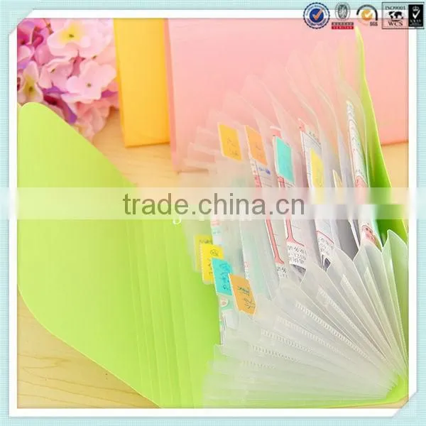 PP stationery file bag/envelop document plastic file folder