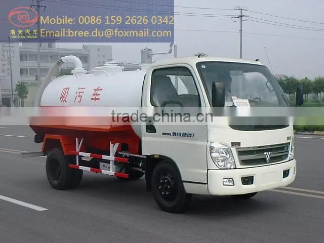 4ton new China vacuum suction sewage truck