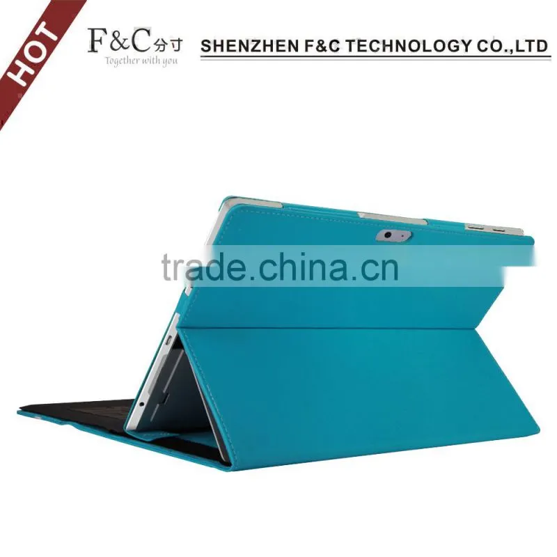 For Microsoft surface pro 4 pu keyboard cover for Surface pro 3 case