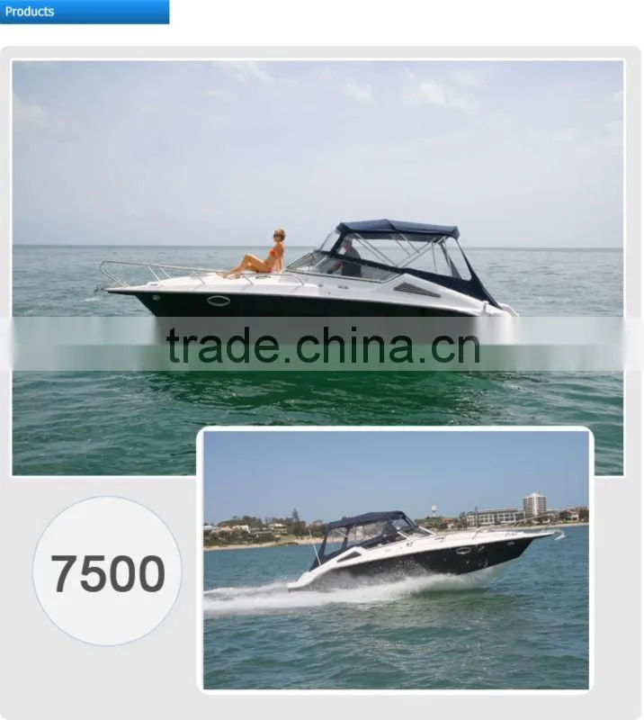8m Fiberglass Cabin Cruiser boat (7500 Sports Cruiser)